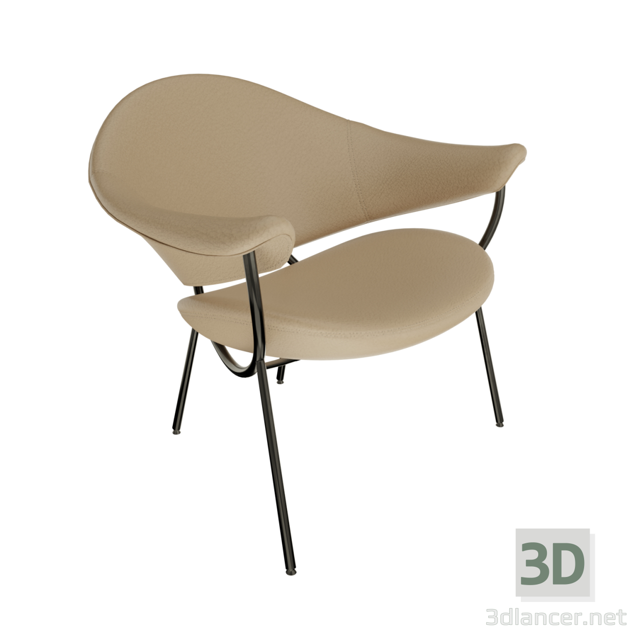 modèle 3D de Chaise en Murano acheter - rendu