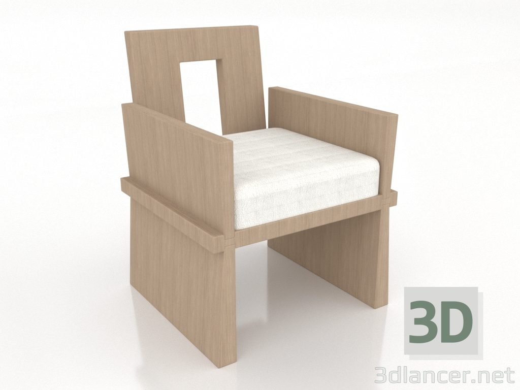modèle 3D Chaise avec accoudoirs ANTHEA - preview