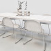 3d Dining table for 6-8 seats model buy - render