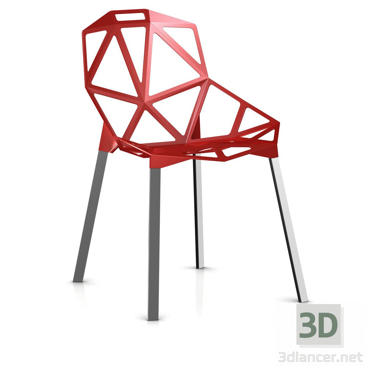 3D modeli Eames koltuğu - önizleme