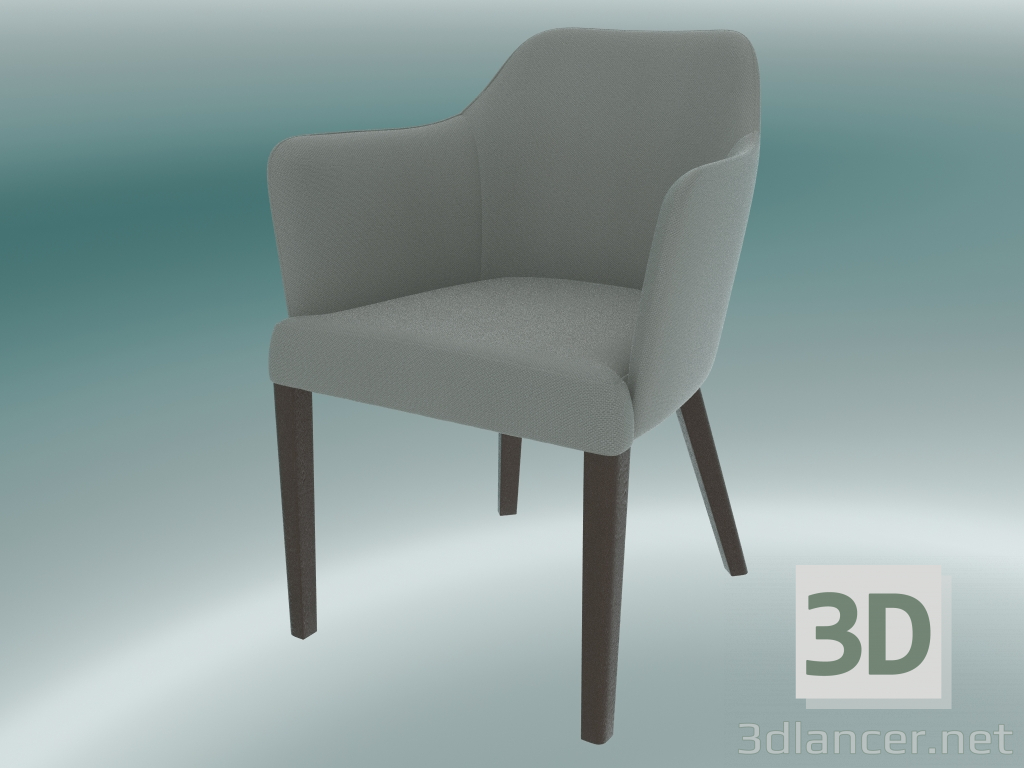 3d model Semi-Chair Bradley (Gray) - preview