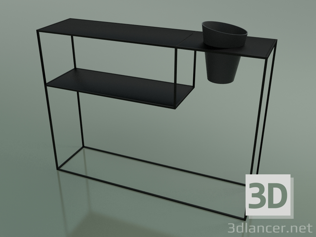 3D modeli Vazo ile rip konsolu (H 90 cm) - önizleme