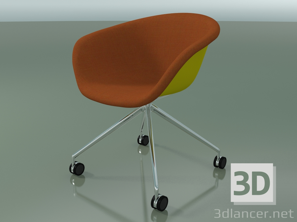 3d model Silla 4217 (4 ruedas, con tapizado frontal, PP0002) - vista previa