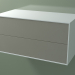 3d model Double box (8AUDCB01, Glacier White C01, HPL P04, L 96, P 50, H 48 cm) - preview