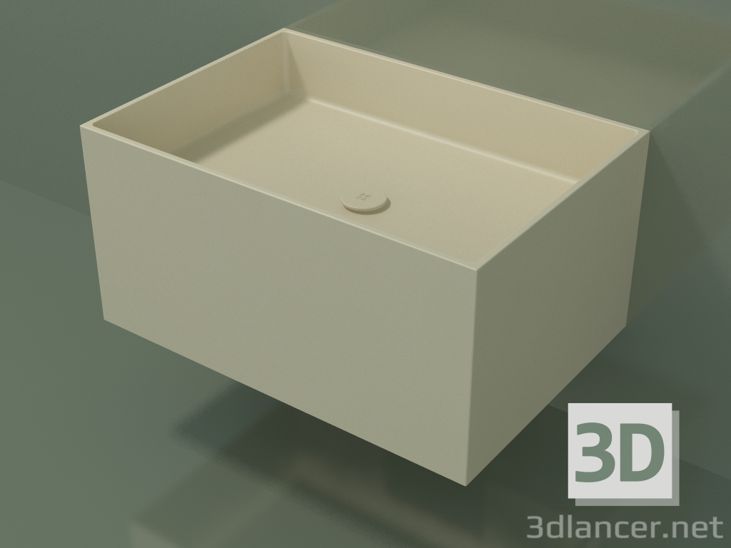 3d model Lavabo de pared (02UN42301, Bone C39, L 72, P 50, H 36 cm) - vista previa