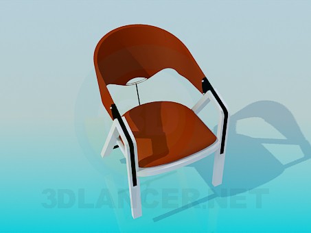 3d model Chair on wooden legs - preview