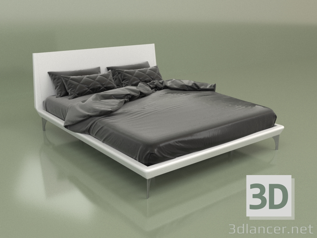 3d model Cama matrimonio GL 2016 (Blanco) - vista previa