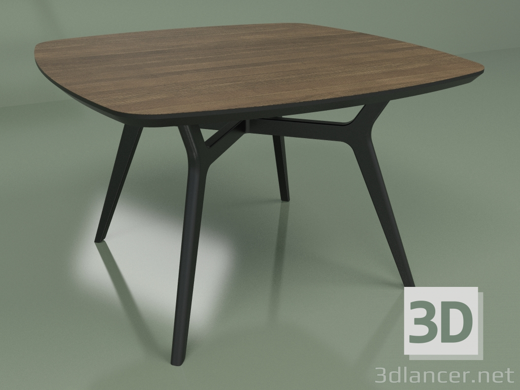 3d model Mesa de comedor Lars Walnut (negro, 1200x1200) - vista previa