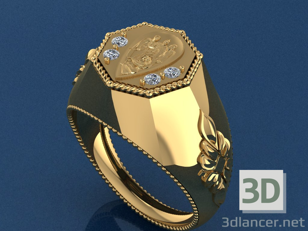 modello 3D di anello da uomo Lada comprare - rendering