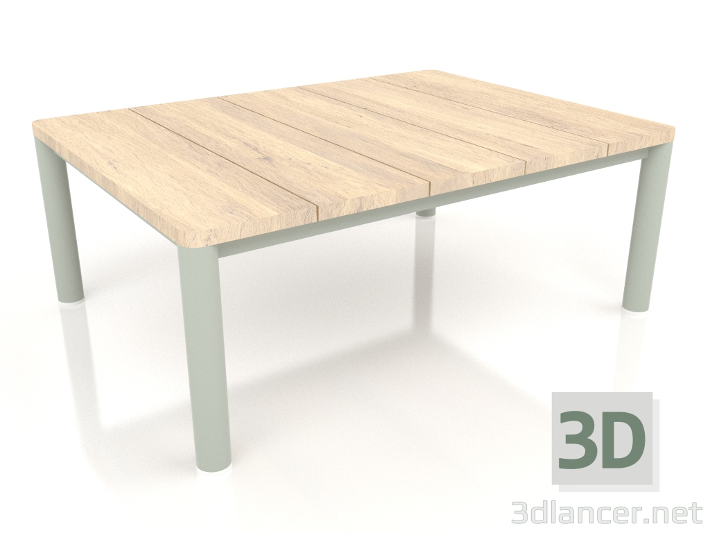 3d model Coffee table 70×94 (Cement gray, Iroko wood) - preview