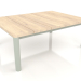 3d model Coffee table 70×94 (Cement gray, Iroko wood) - preview