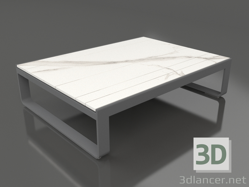 3d модель Кофейный столик 120 (DEKTON Aura, Anthracite) – превью