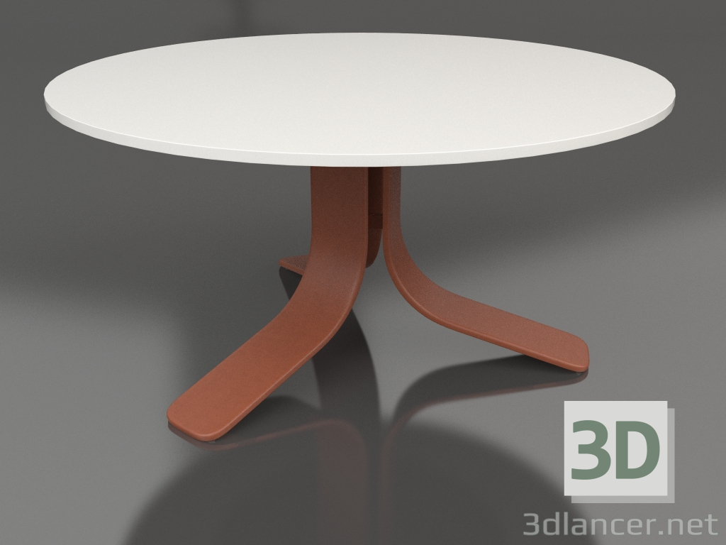 3d модель Стол кофейный Ø80 (Terracotta, DEKTON Zenith) – превью