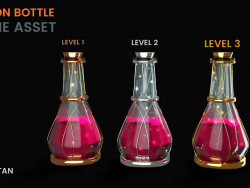 3D Poison Bottle - Basato sul livello del gioco