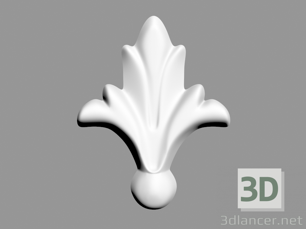 Modelo 3d Decoração de parede (F14) - preview