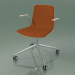 3d model Chair 5918 (on casters, with upholstery in the front, with armrests, white birch) - preview