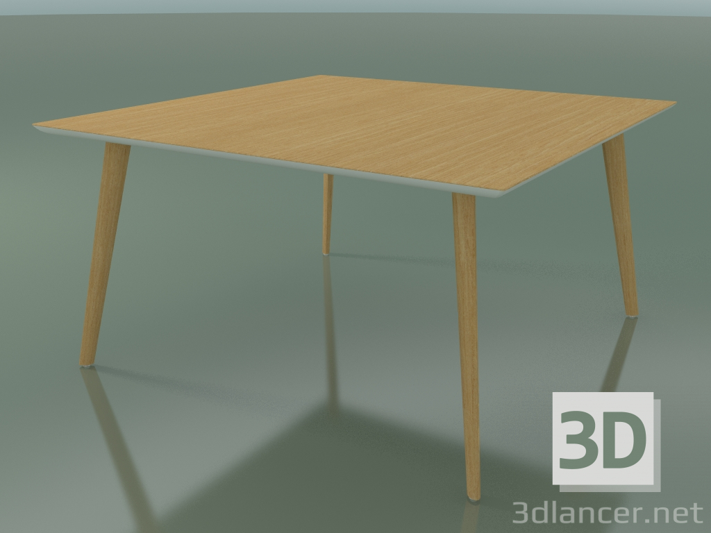 3d model Square table 3503 (H 74 - 140x140 cm, M02, Natural oak, option 1) - preview