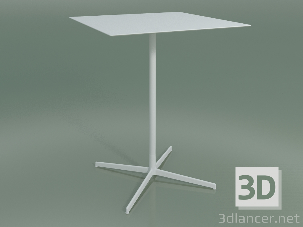 Modelo 3d Mesa quadrada 5560 (H 103,5 - 79x79 cm, branco, V12) - preview