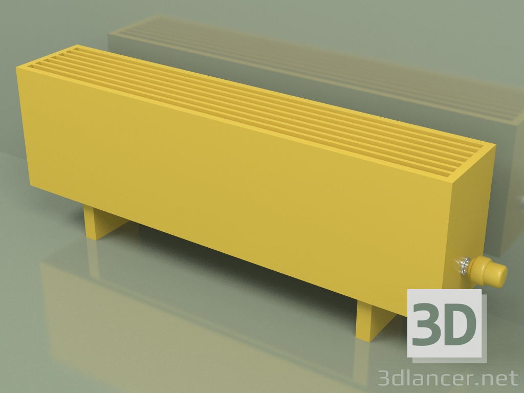 Modelo 3d Convector - Aura Basic (280x1000x186, RAL 1012) - preview