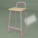 modèle 3D Tabouret de bar (rose) - preview