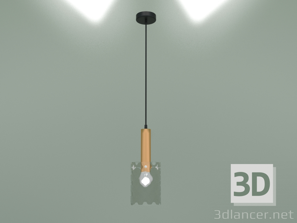 3d model Pendant lamp 50177-1 (black-bronze) - preview