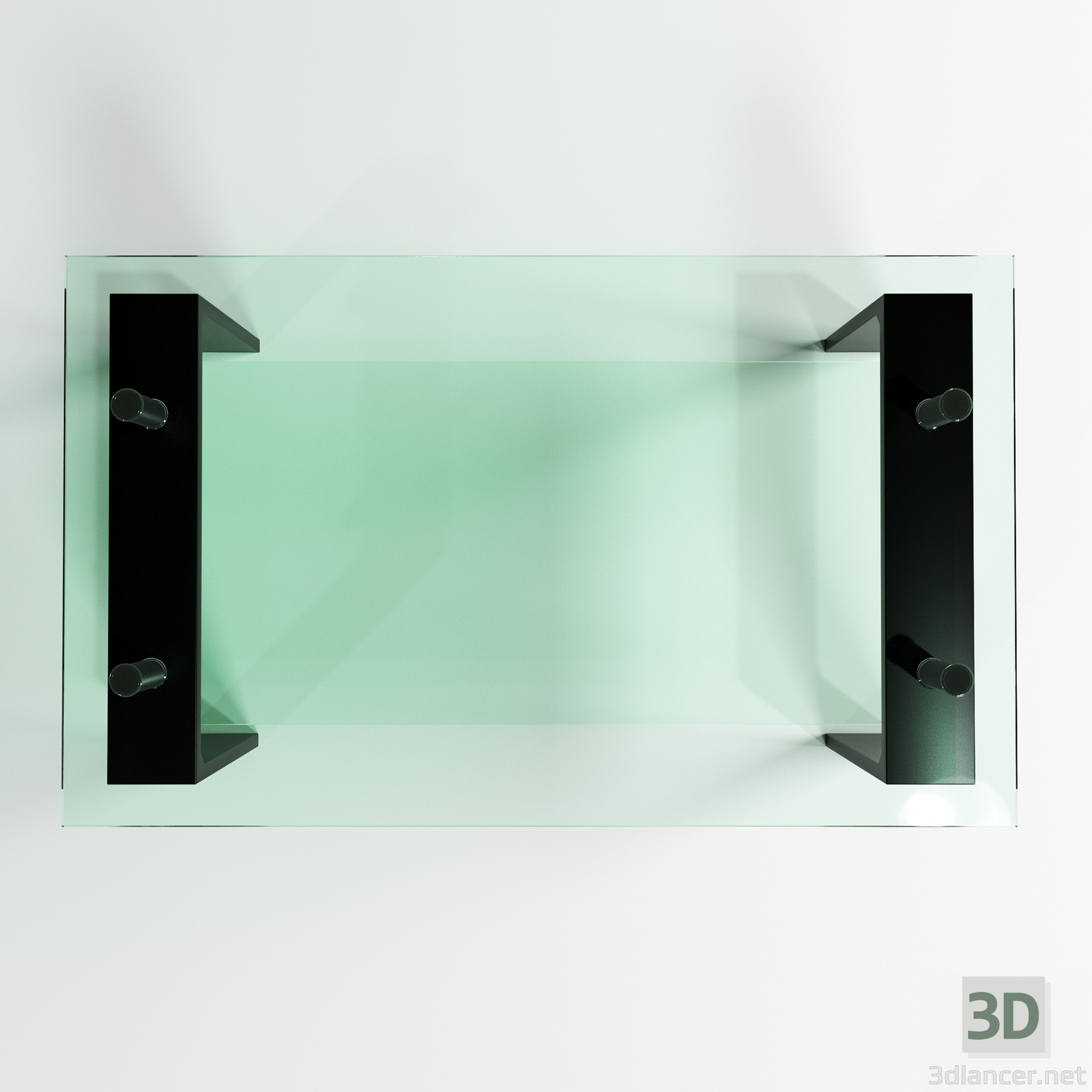 mesa de vidrio 3D modelo Compro - render