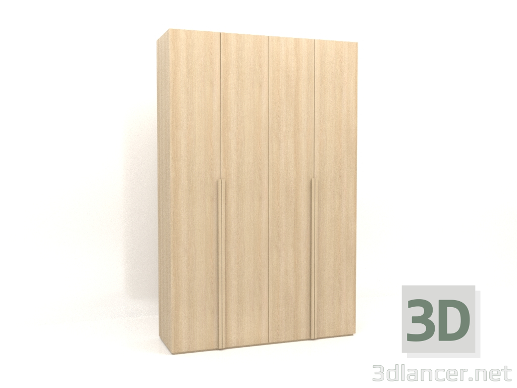 3d модель Шкаф MW 02 wood (1800х600х2800, wood white) – превью