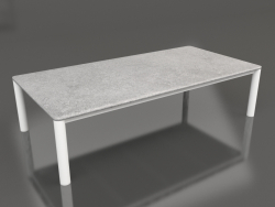 Couchtisch 70×140 (Weiß, DEKTON Kreta)