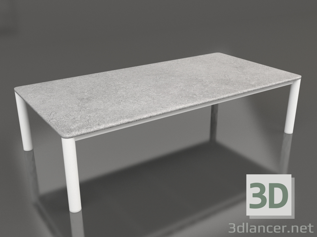 Modelo 3d Mesa de centro 70×140 (Branco, DEKTON Kreta) - preview