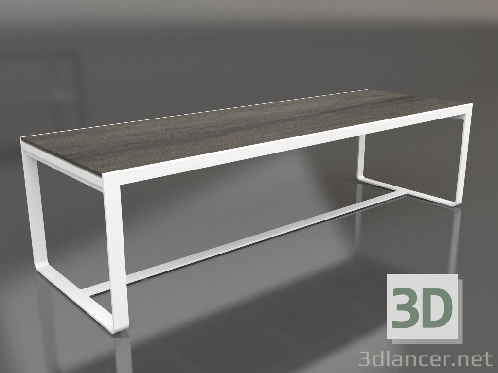 3d model Dining table 270 (DEKTON Radium, White) - preview