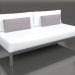 3d model Sofa module, section 4 (Anthracite) - preview