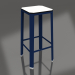 modèle 3D Tabouret haut (Bleu nuit) - preview