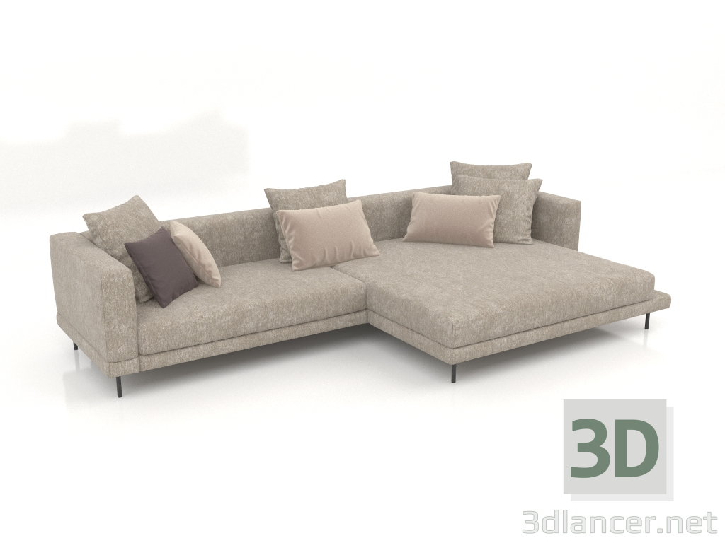 Modelo 3d Sofá Carol 3360 x 1800 (Marshmallow 22) - preview