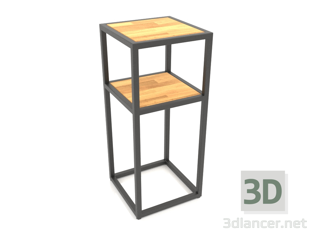 modello 3D Mobile quadrato (LEGNO, 30x30x70) - anteprima