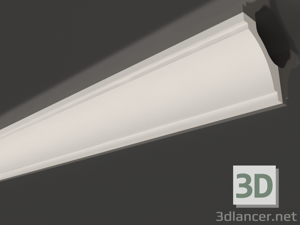 modello 3D Cornice per soffitto in gesso liscia KG 022 (65x52) - anteprima