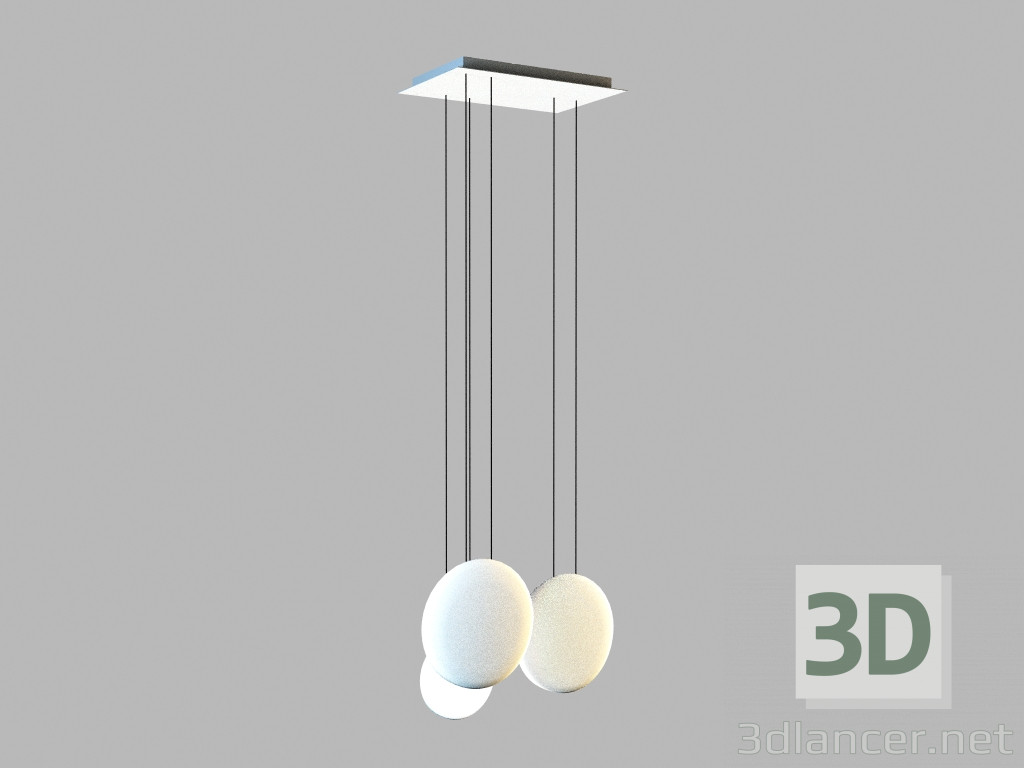 3d model Lámpara de suspensión 2510 - vista previa