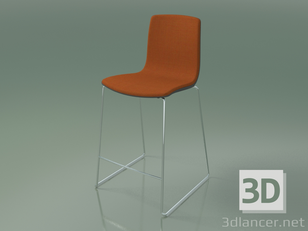 Modelo 3d Banqueta alta 3968 (polipropileno, com acabamento frontal) - preview