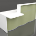 3d model Wave Reception Desk LUV291P (2306x1103) - preview