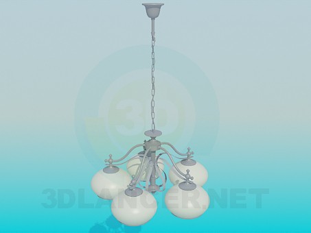 Modelo 3d Candelabro com tons - preview