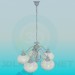 3d model Chandelier with shades - preview