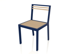 Chaise de salle à manger (bleu nuit)