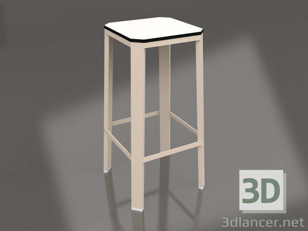 3D modeli Yüksek tabure (Kum) - önizleme