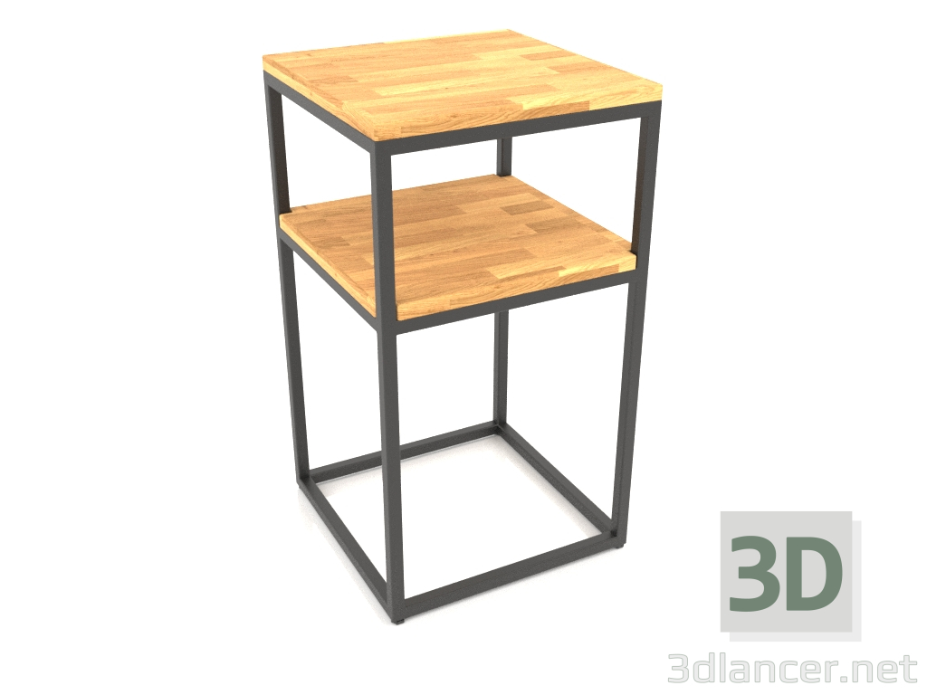 3d model Mueble cuadrado (SUELO DE MADERA, 40x40x70) - vista previa