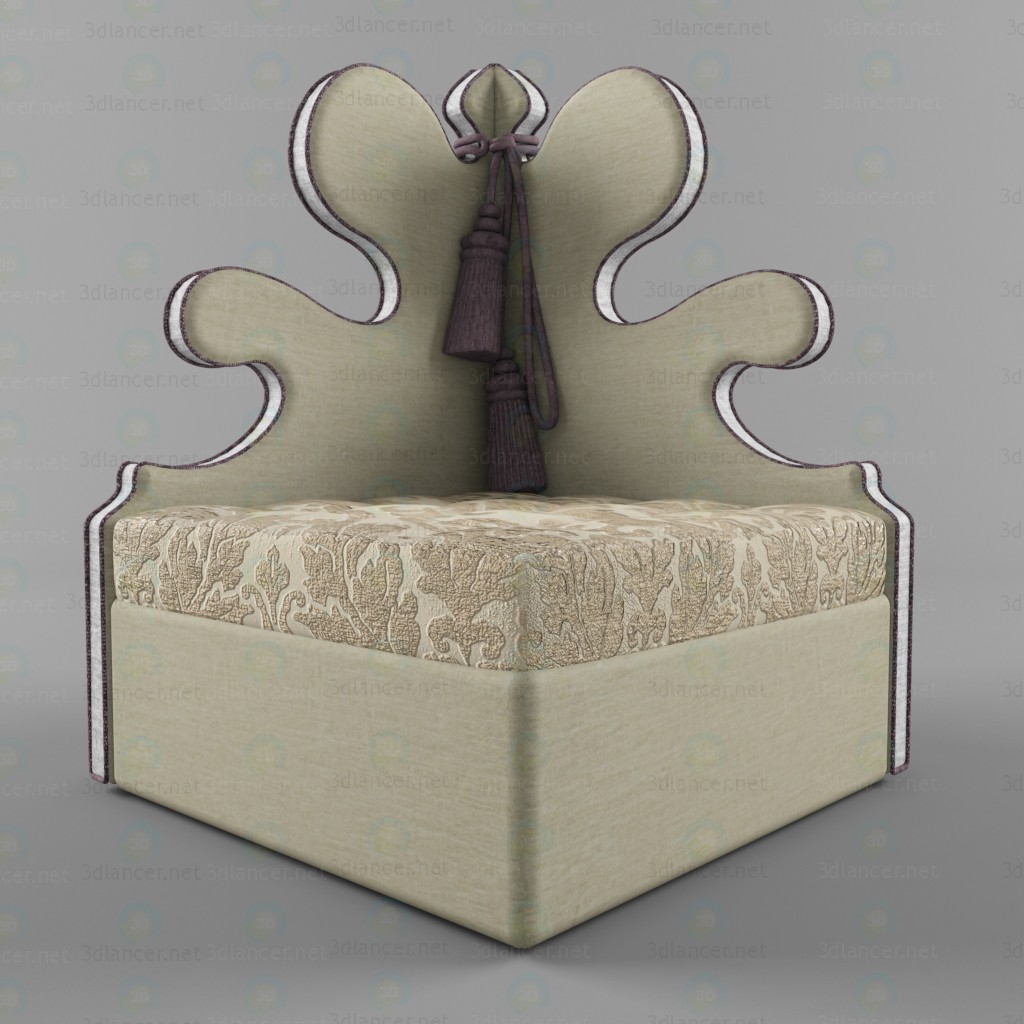 3d Armchair Belisaire model buy - render