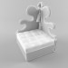 3d Armchair Belisaire model buy - render