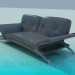 3d model Sofá - vista previa