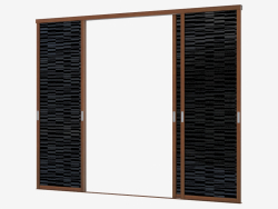 Sliding system for built-in closet (sh 11)