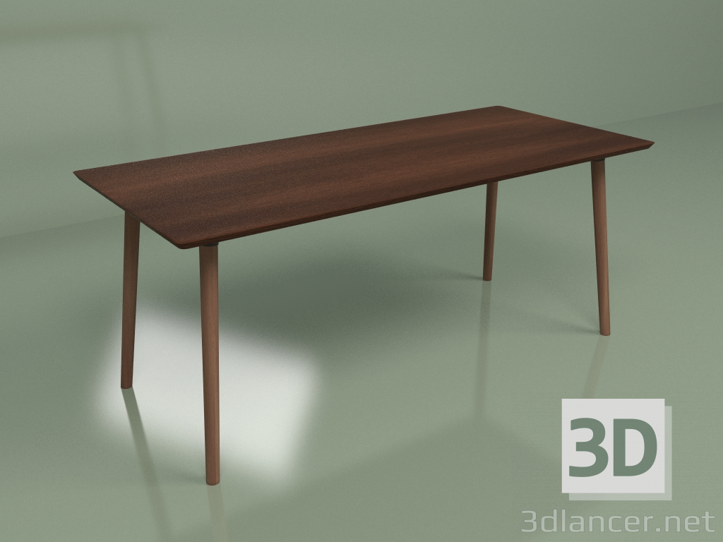 modèle 3D Table à manger Copine (noyer américain) - preview