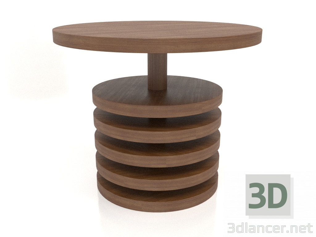 3d model Mesa de comedor DT 03 (D=900x750, madera marrón claro) - vista previa