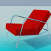 3d model Chair with flat headboard - preview